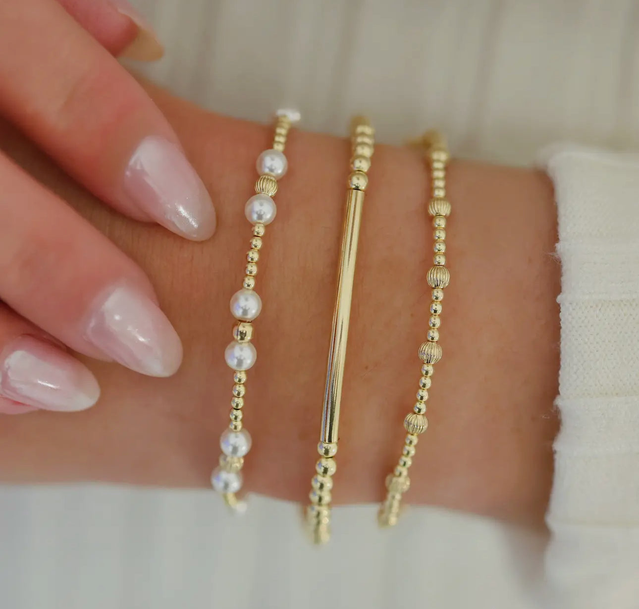 Jamie | Gold Filled Beaded Bracelet