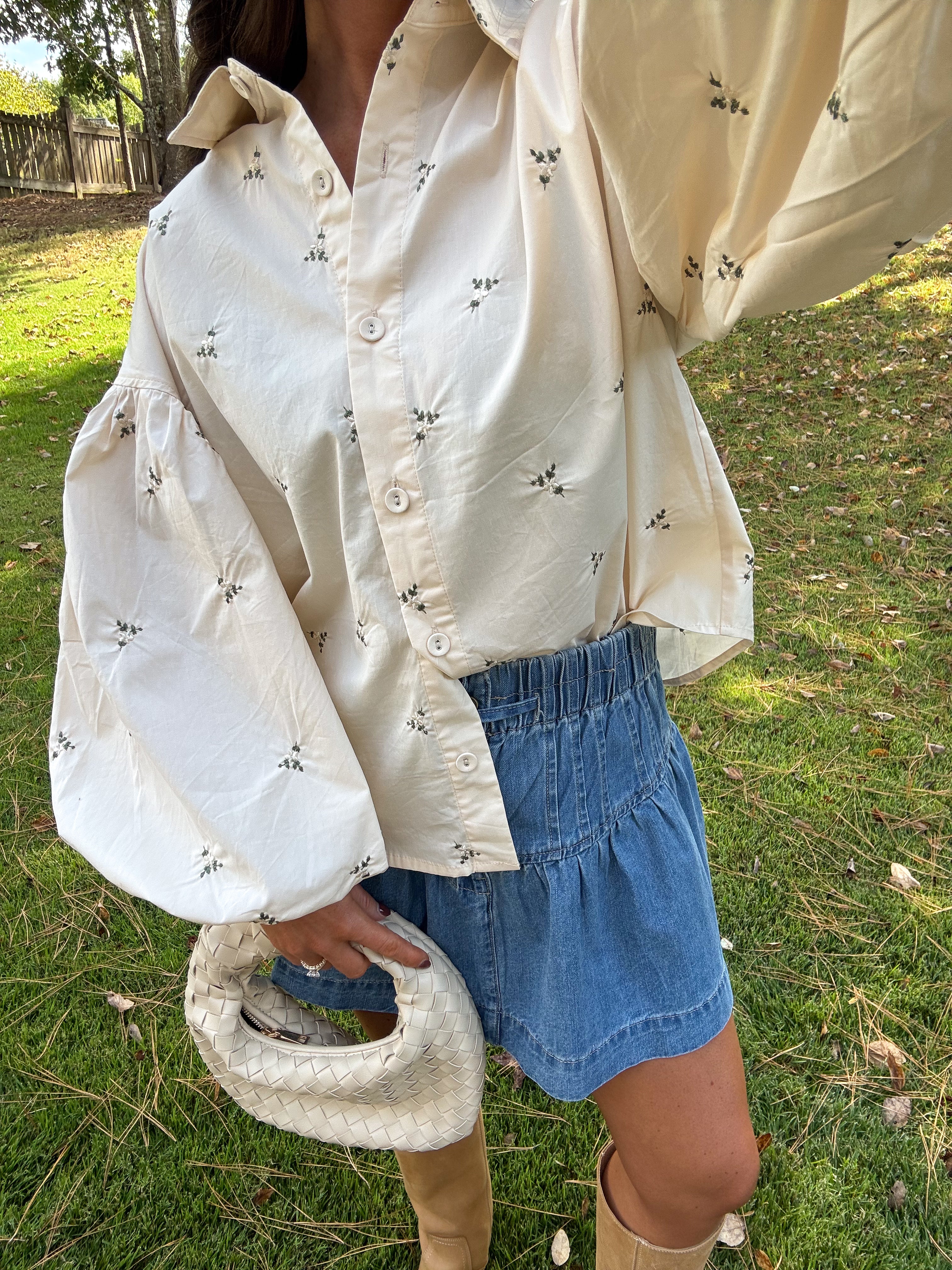 Floral Embroidered Blouse