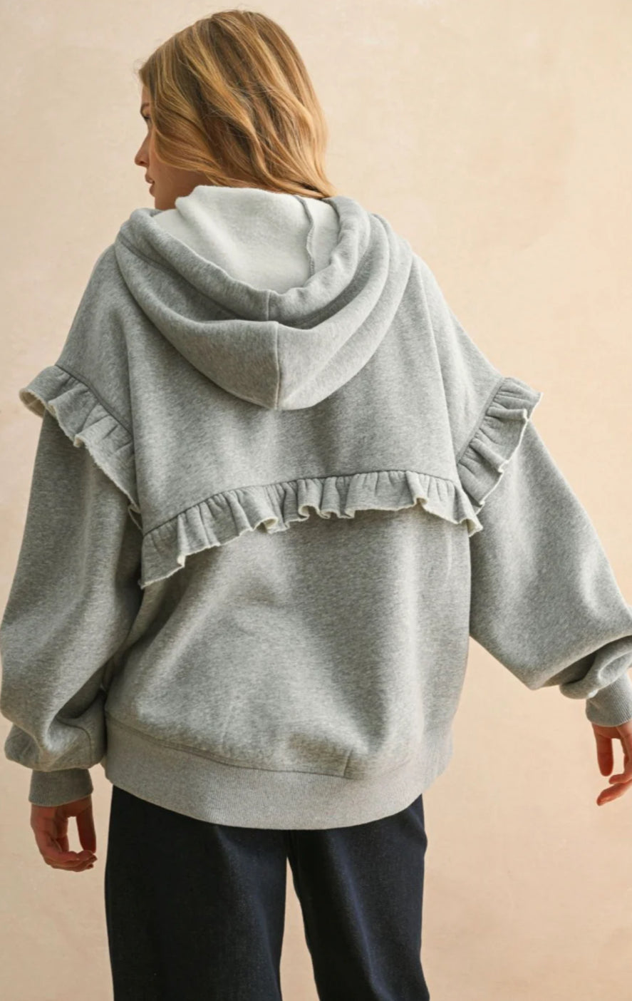 Camille Ruffle Sweatshirt