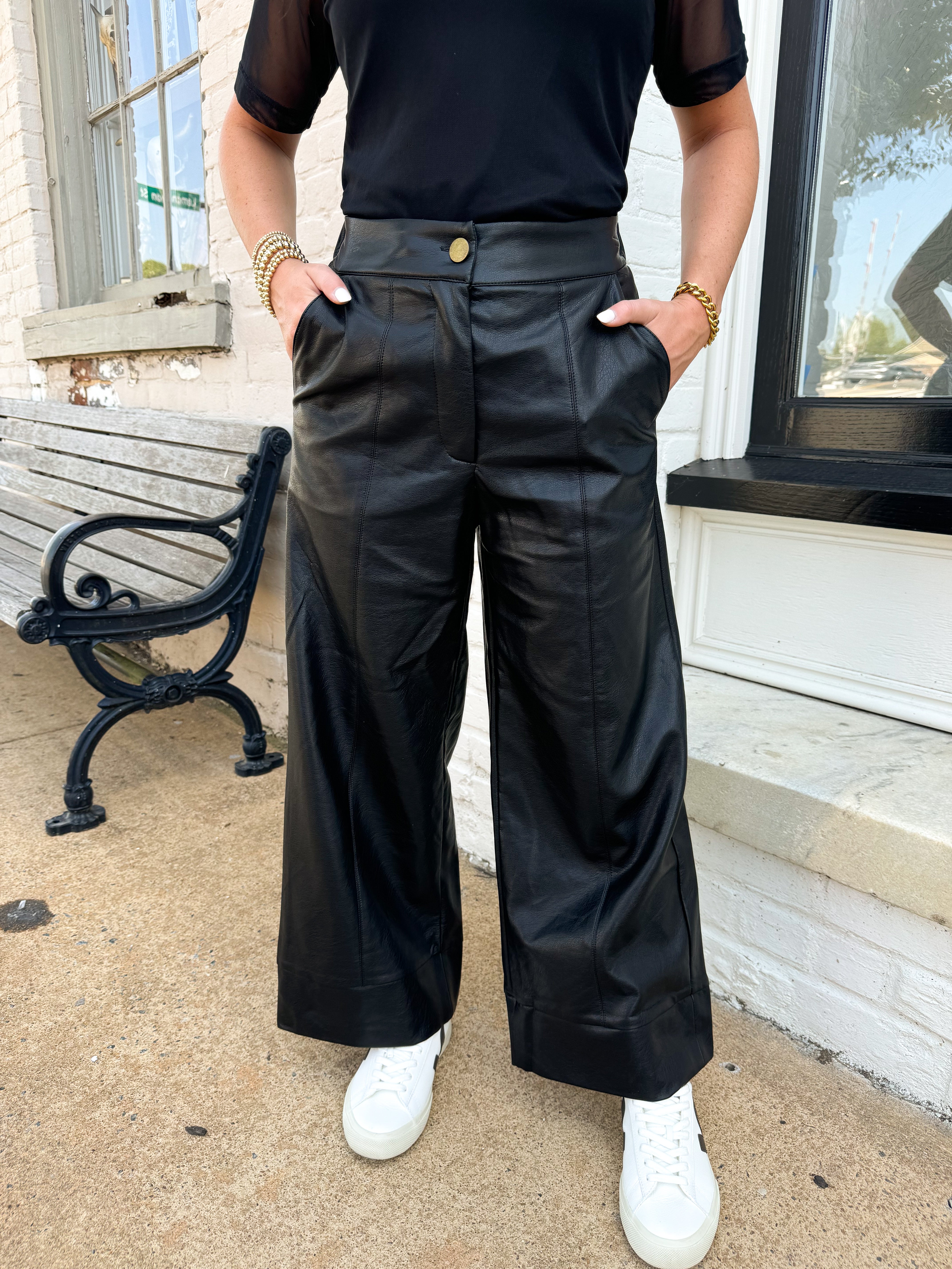 Turning Heads Faux Leather Pants