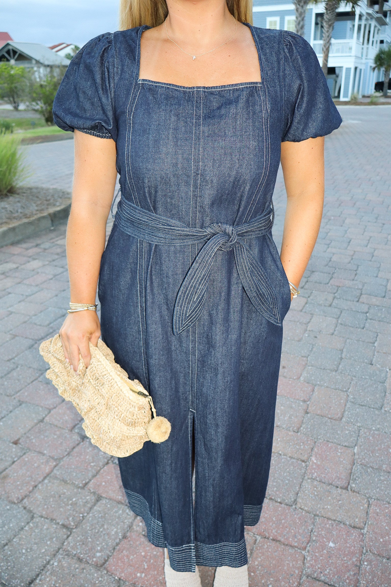 Alyssa Denim Midi Dress