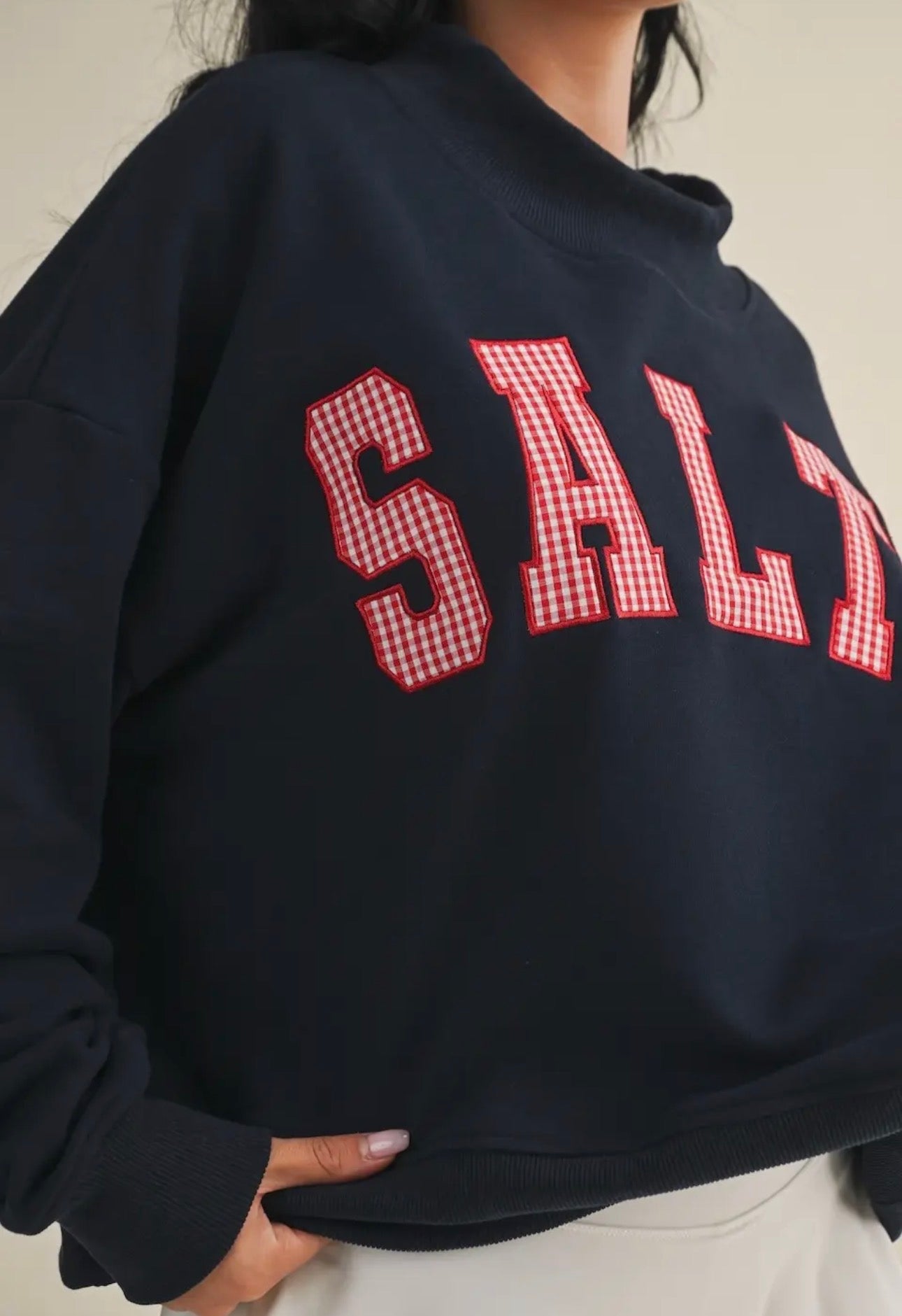 Salty Oversized Mockneck Sweatshirt
