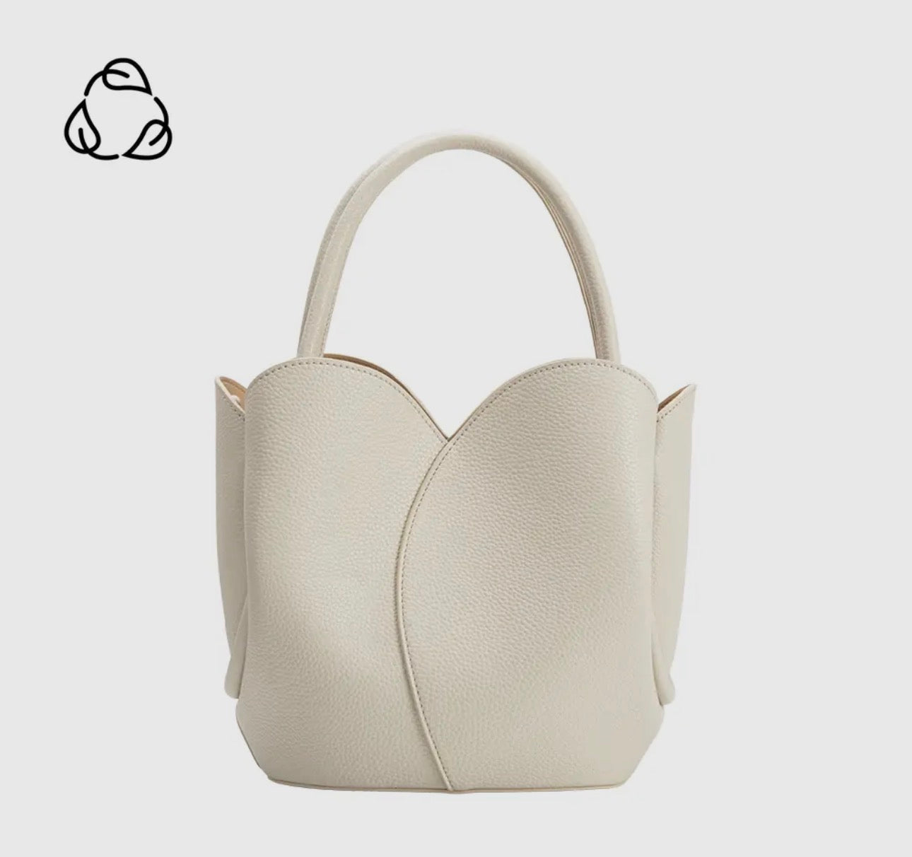 Tulip Bone Recycled Vegan Top Handle Bag - *PRE-ORDER 3/22*