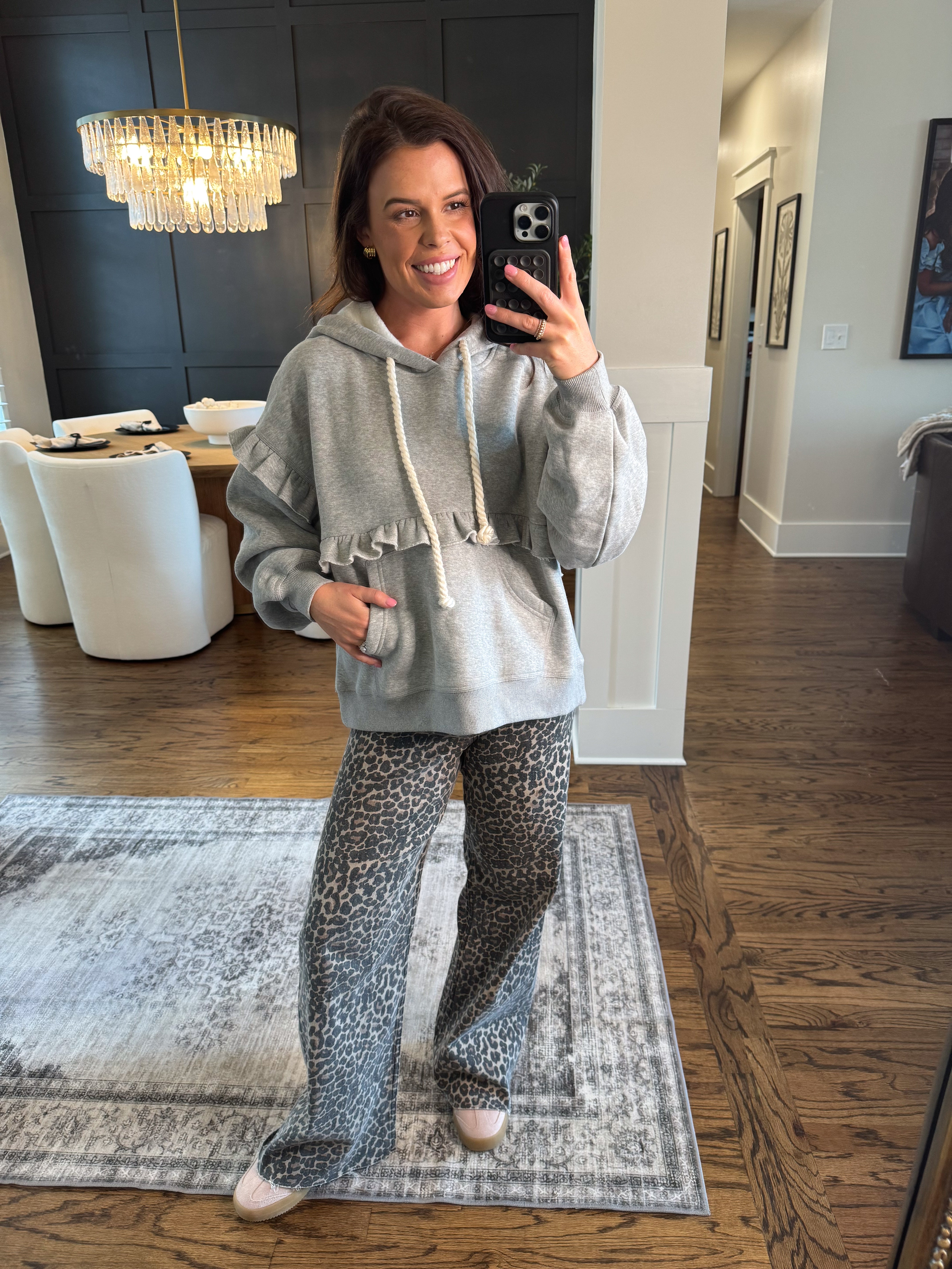 Camille Ruffle Sweatshirt