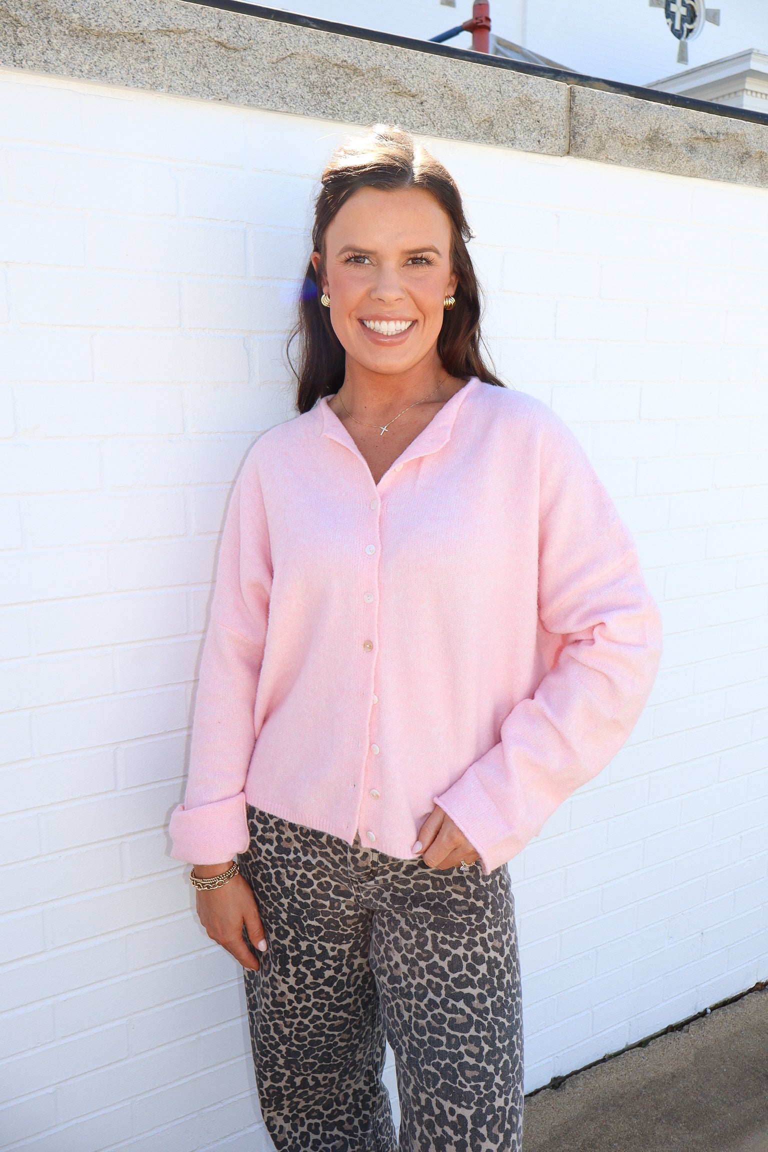 Most Wanted Cardigan - Baby Pink