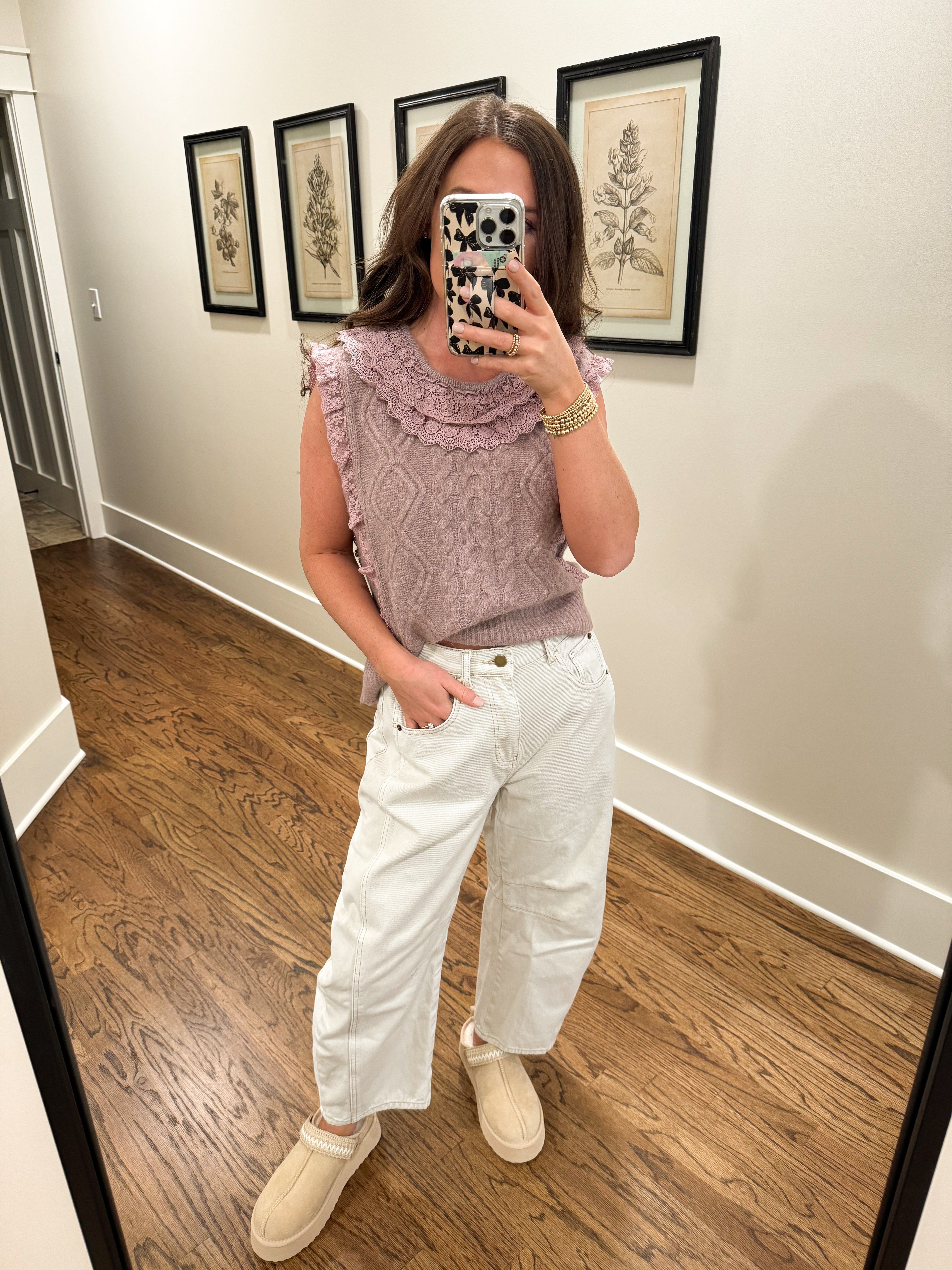 Everyday Wear Barrel Jeans - Ecru