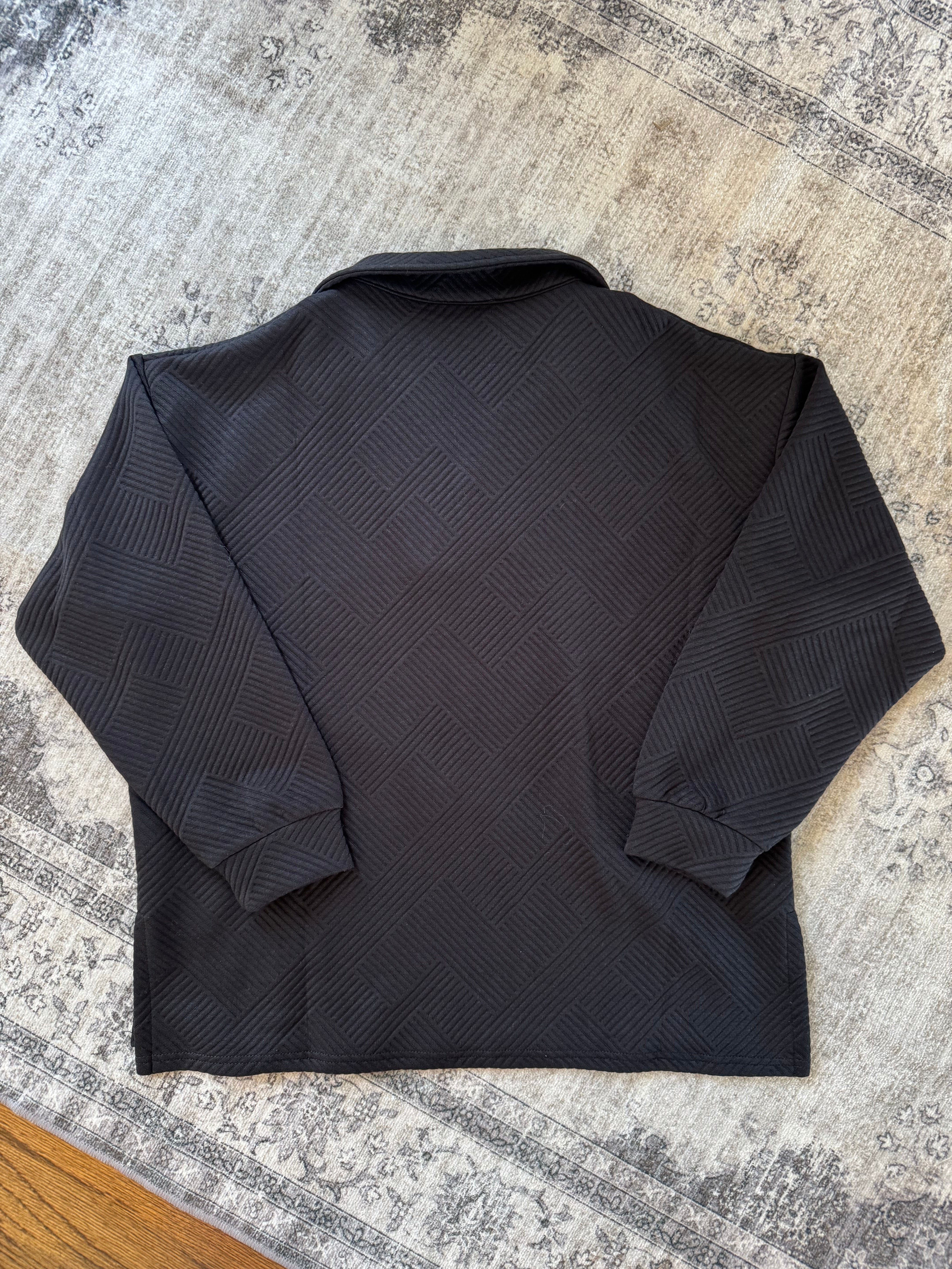 Weekend Textured Long Sleeve Top