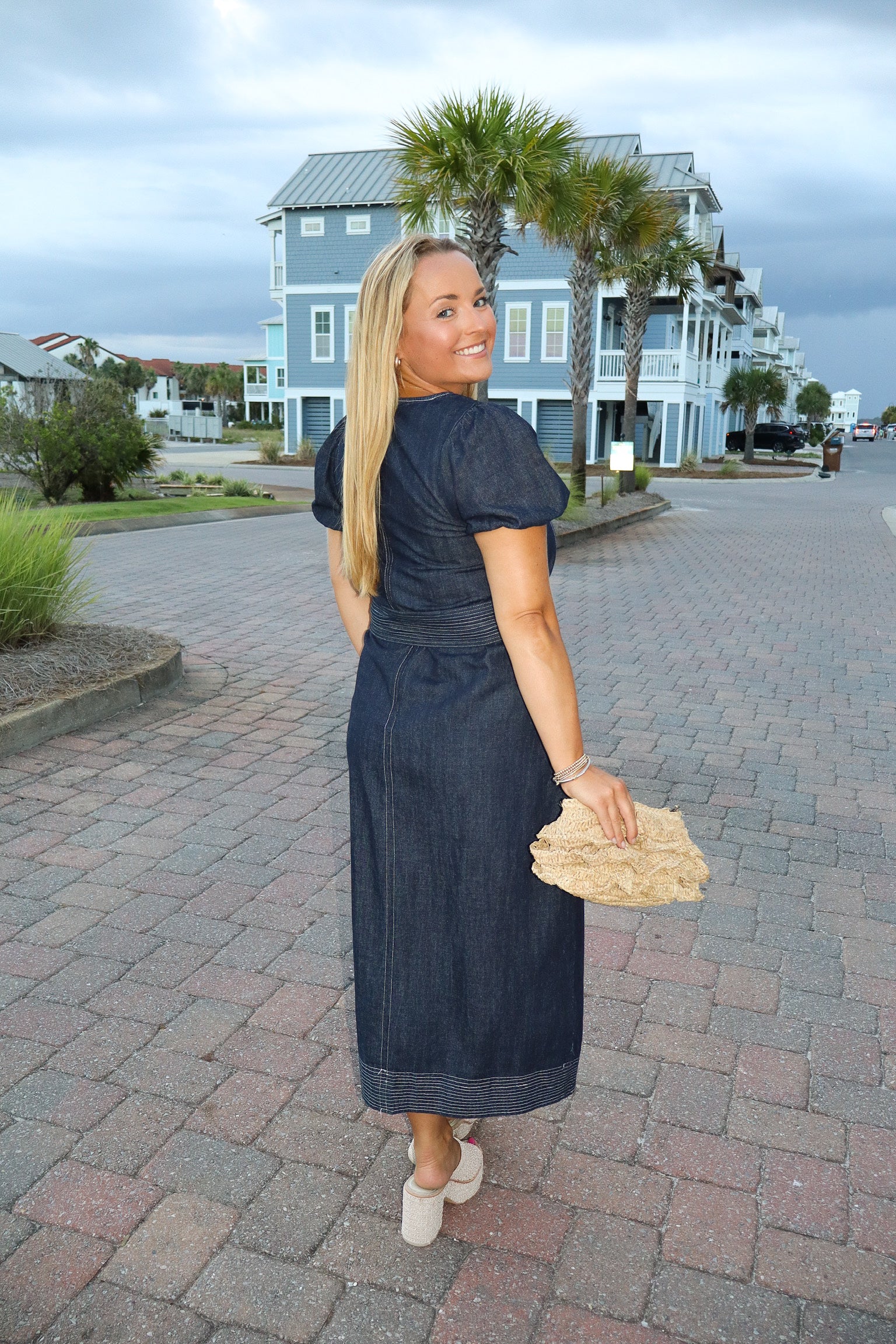 Alyssa Denim Midi Dress