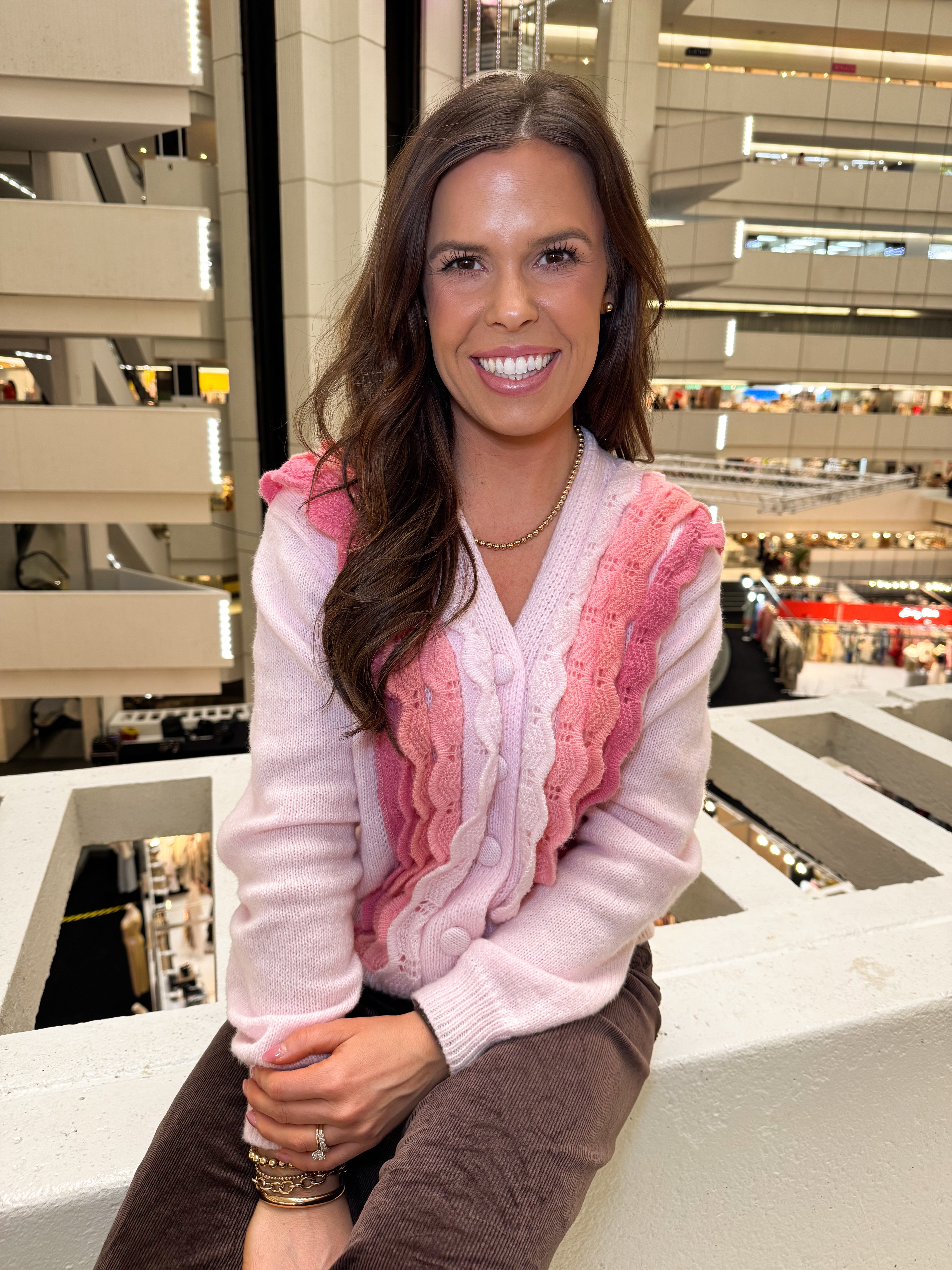 Pretty in Pink Ruffle Cardigan