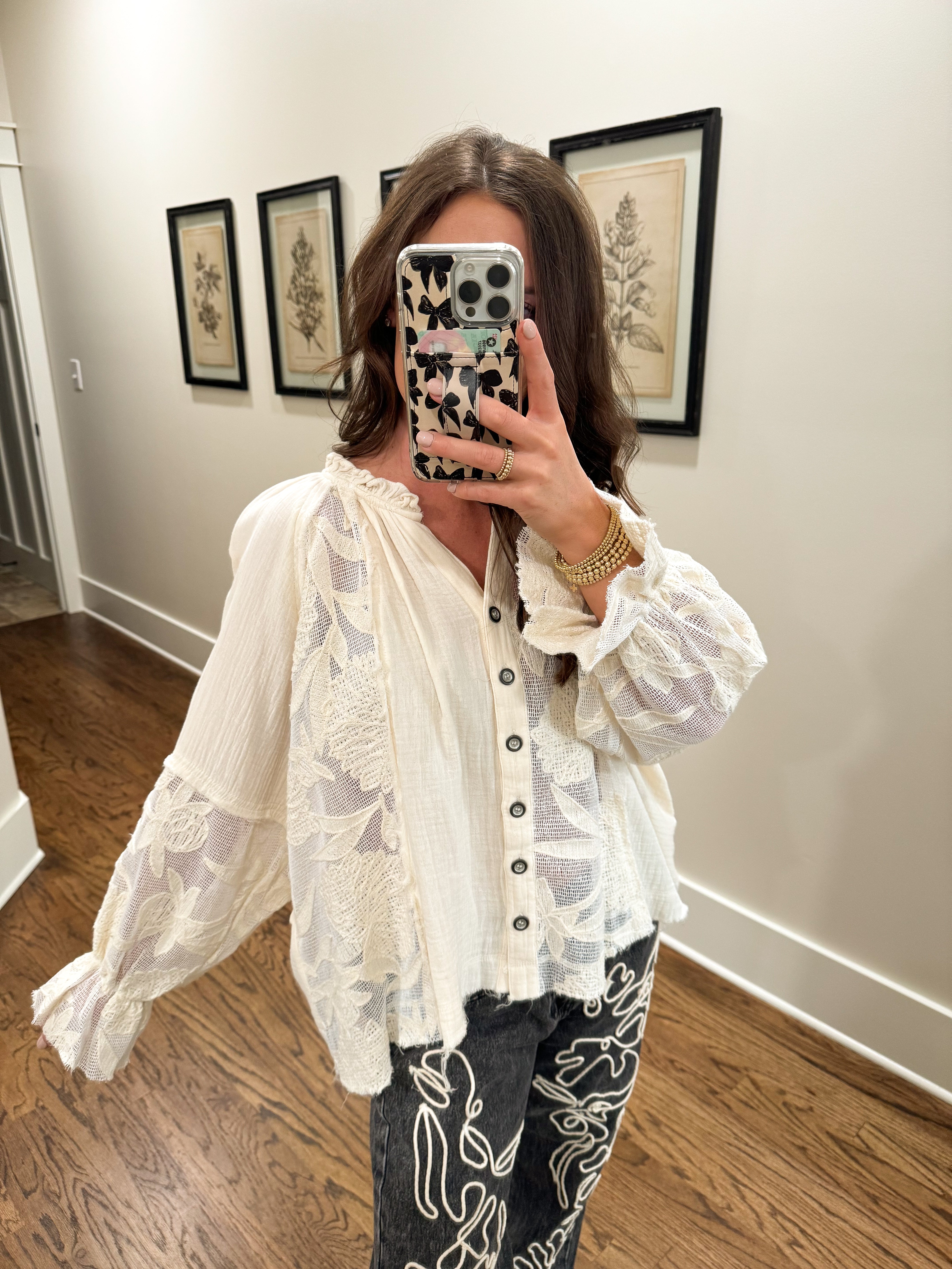 Lost in Lace Embroidery Blouse