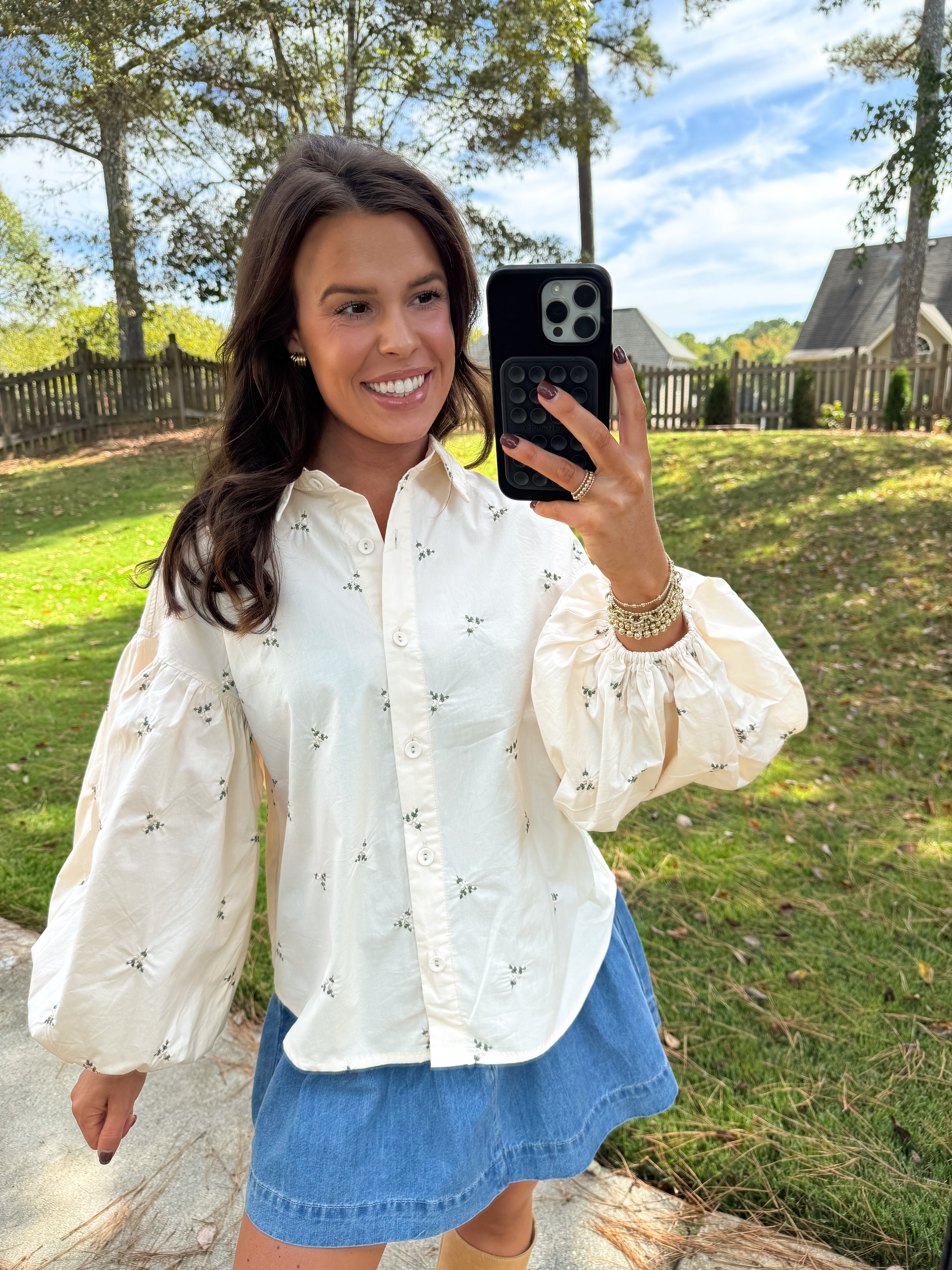 Floral Embroidered Blouse