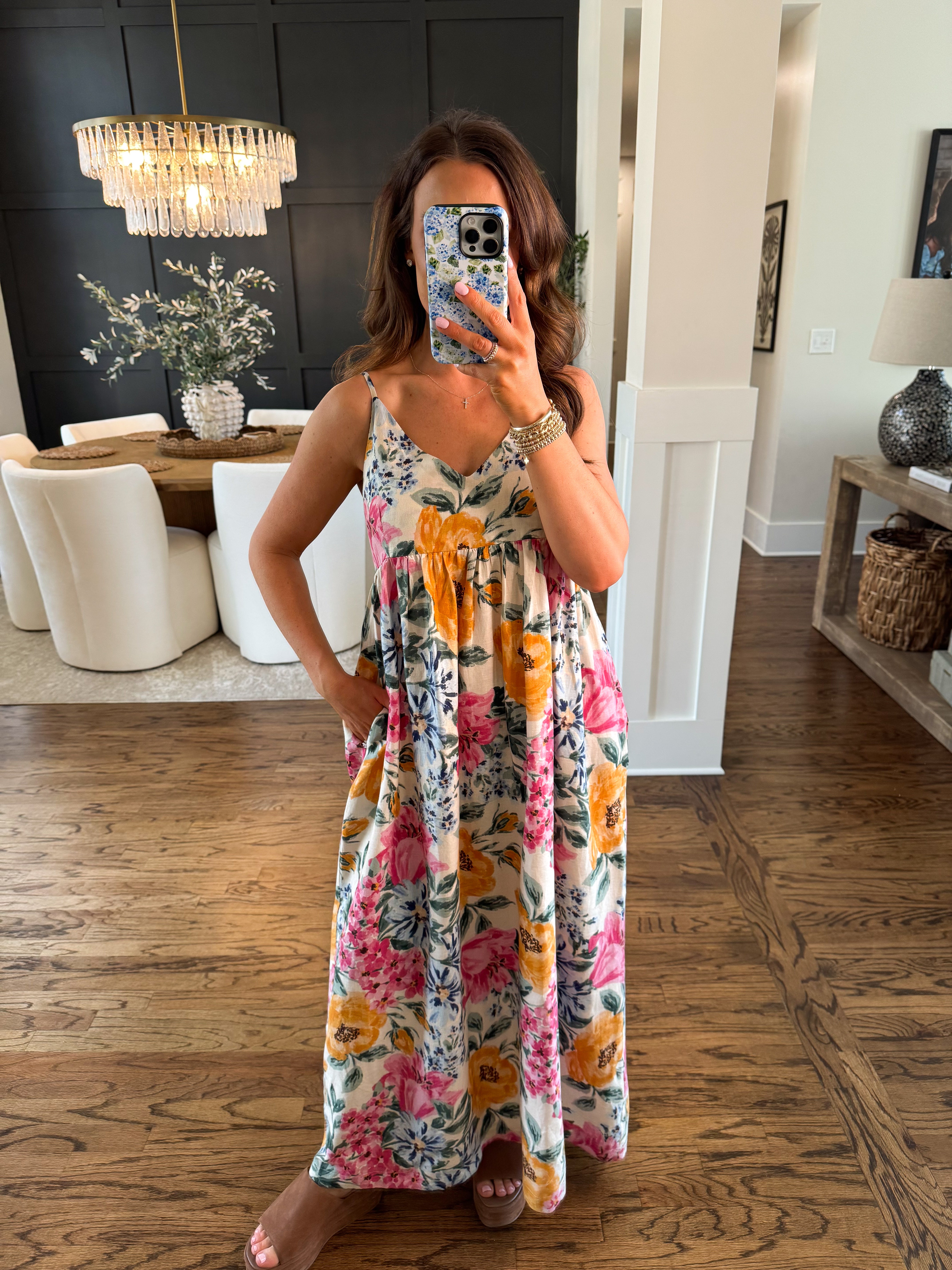 Savannah Sleeveless Floral Maxi Dress