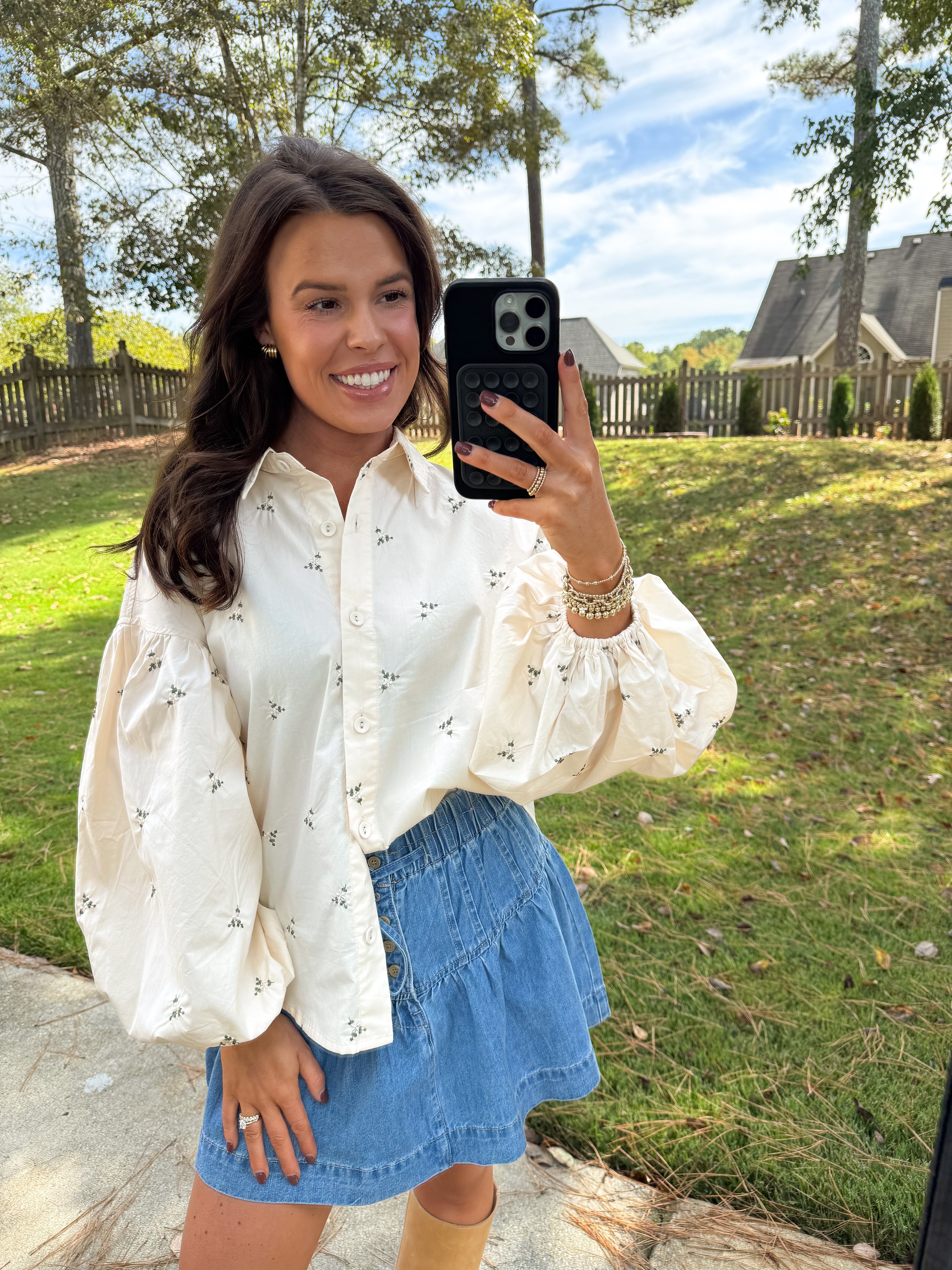 Floral Embroidered Blouse