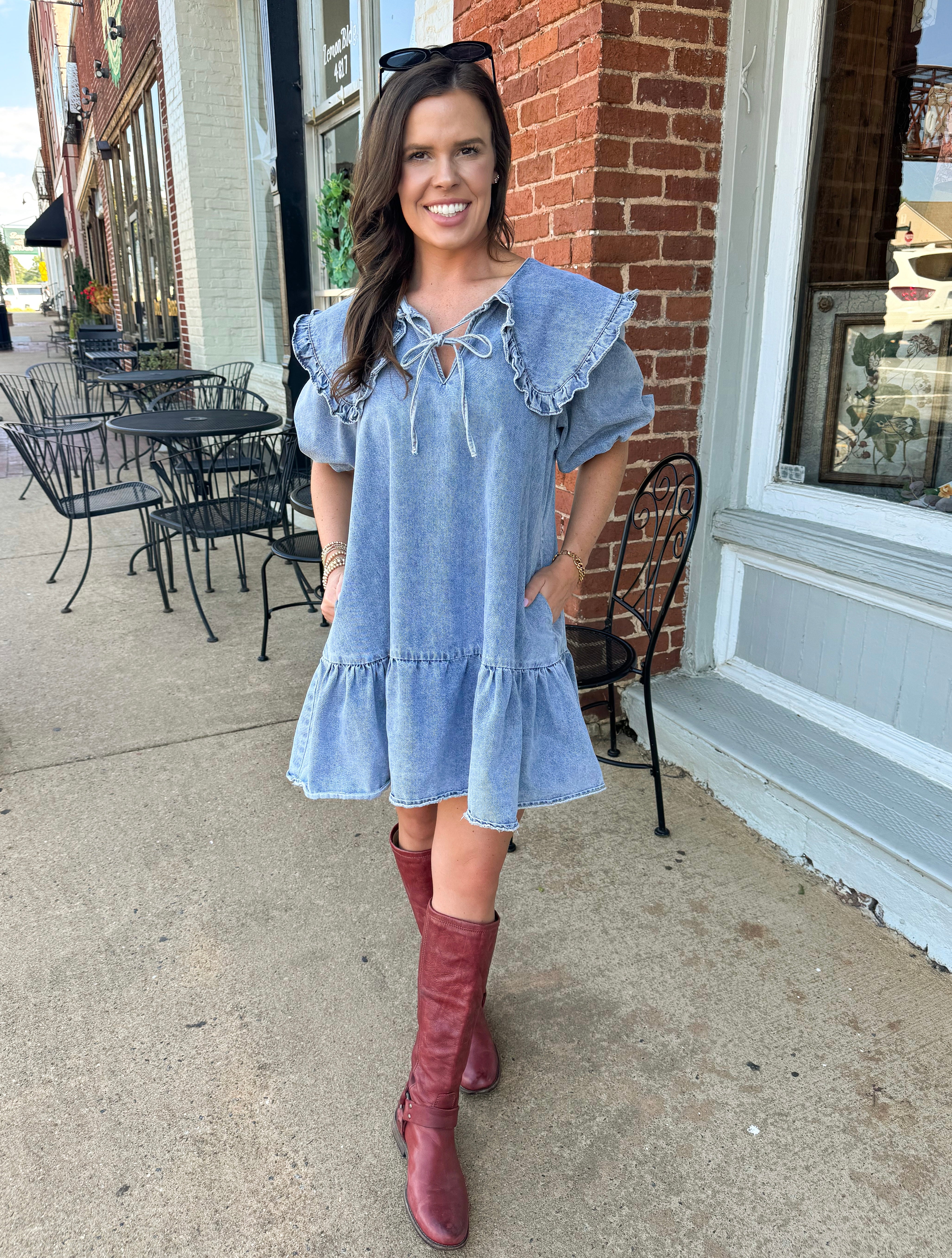 Classic Charm Collared Mini Dress