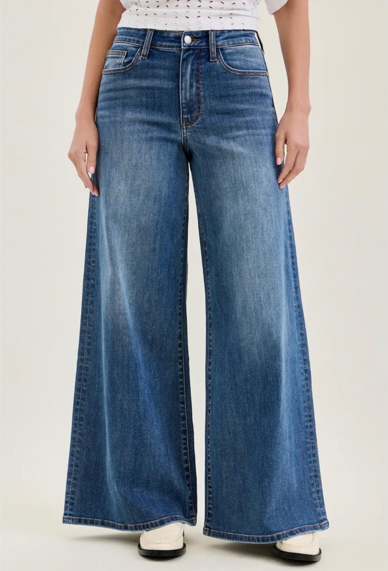 Judy Blue - High Waisted Palazzo Denim