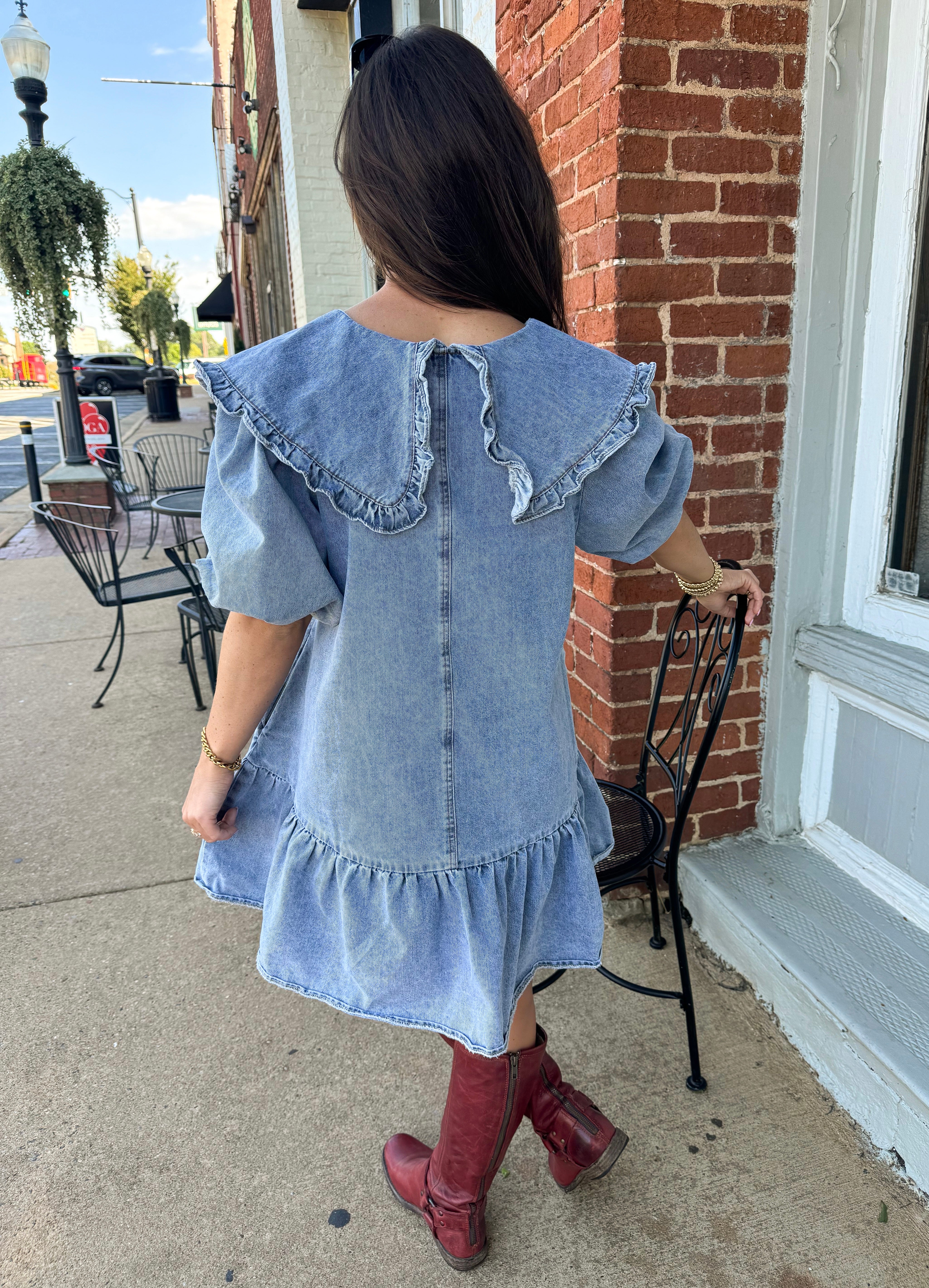 Classic Charm Collared Mini Dress