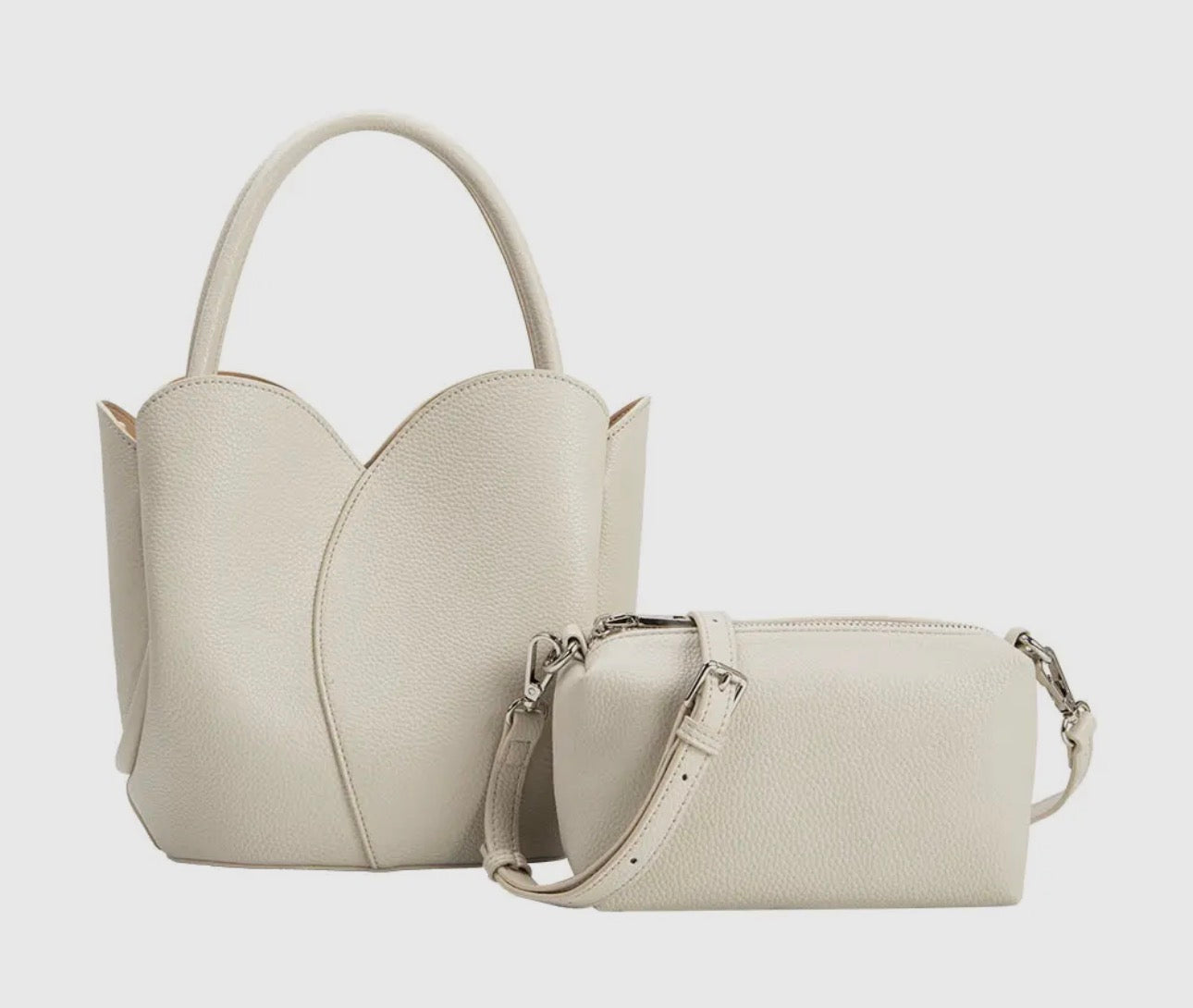 Tulip Bone Recycled Vegan Top Handle Bag - *PRE-ORDER 3/22*