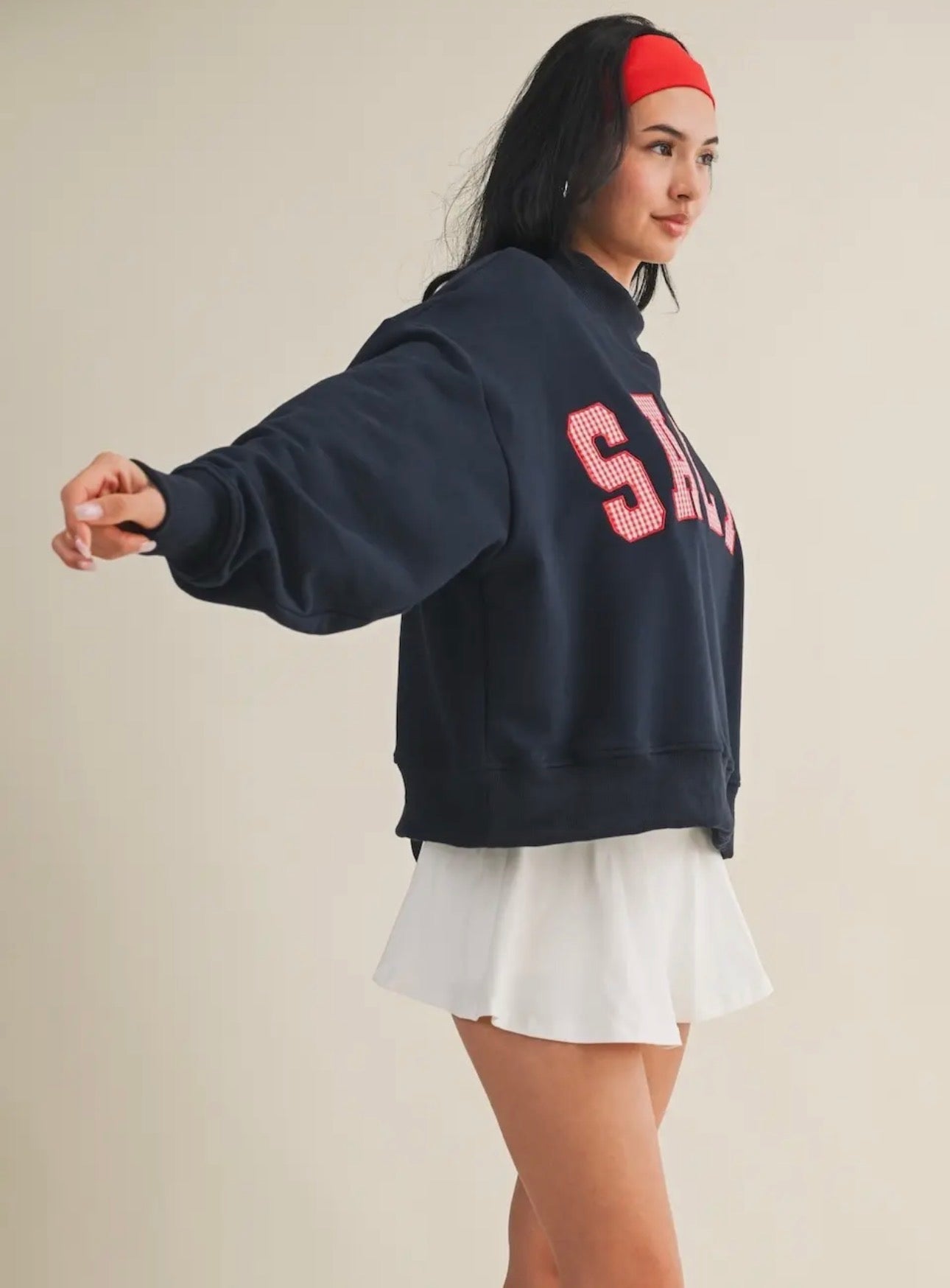 Salty Oversized Mockneck Sweatshirt