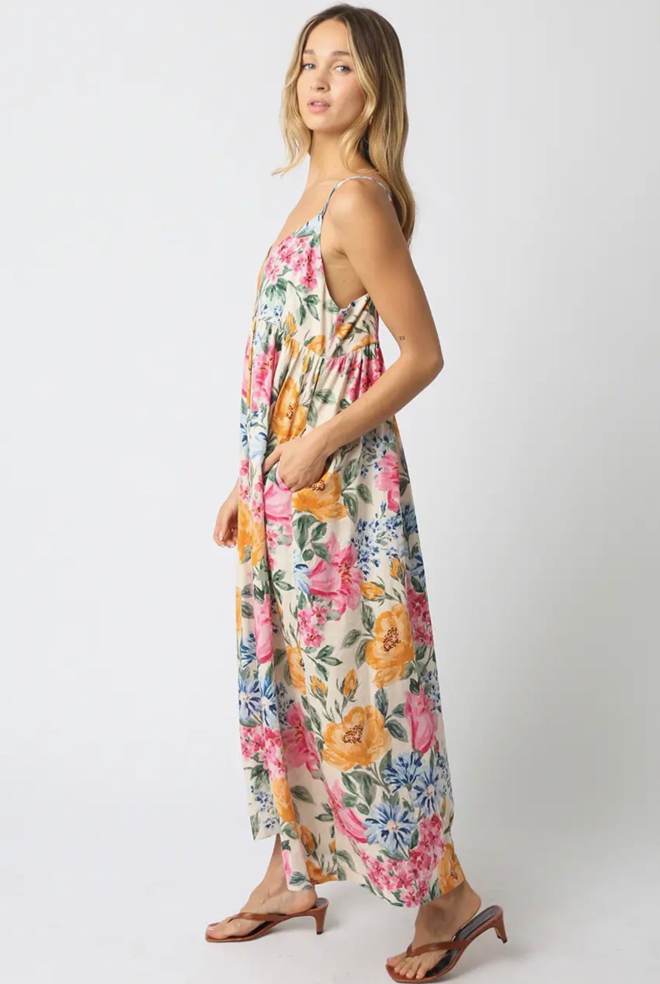 Savannah Sleeveless Floral Maxi Dress