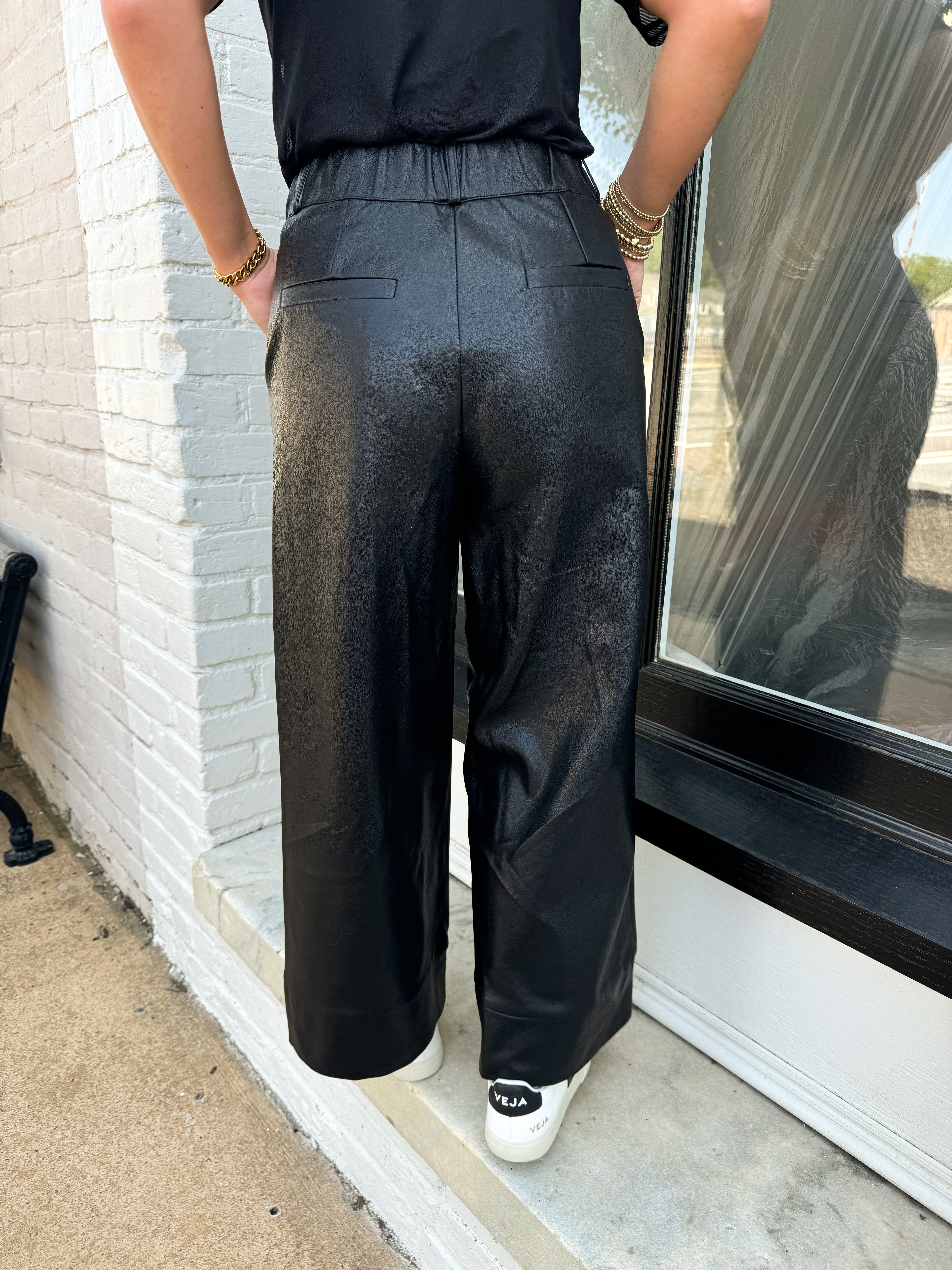 Turning Heads Faux Leather Pants