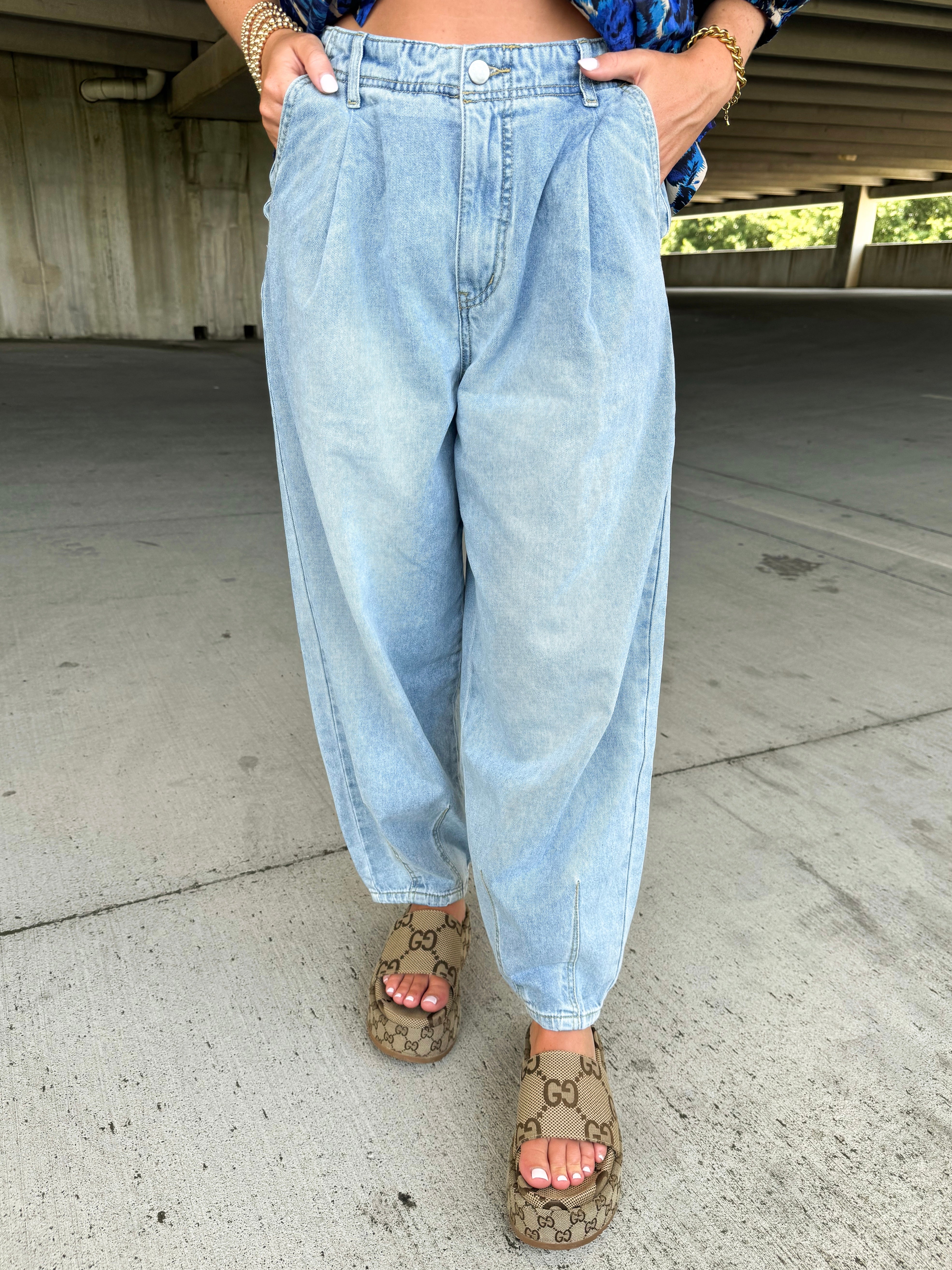 Everyday Wear Barrel Jeans