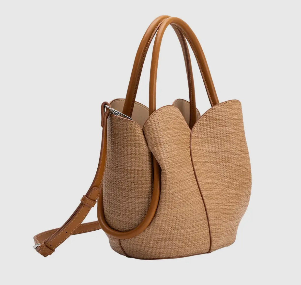 Tulip Raffia Embossed Top Handle - *PRE-ORDER 3/22*