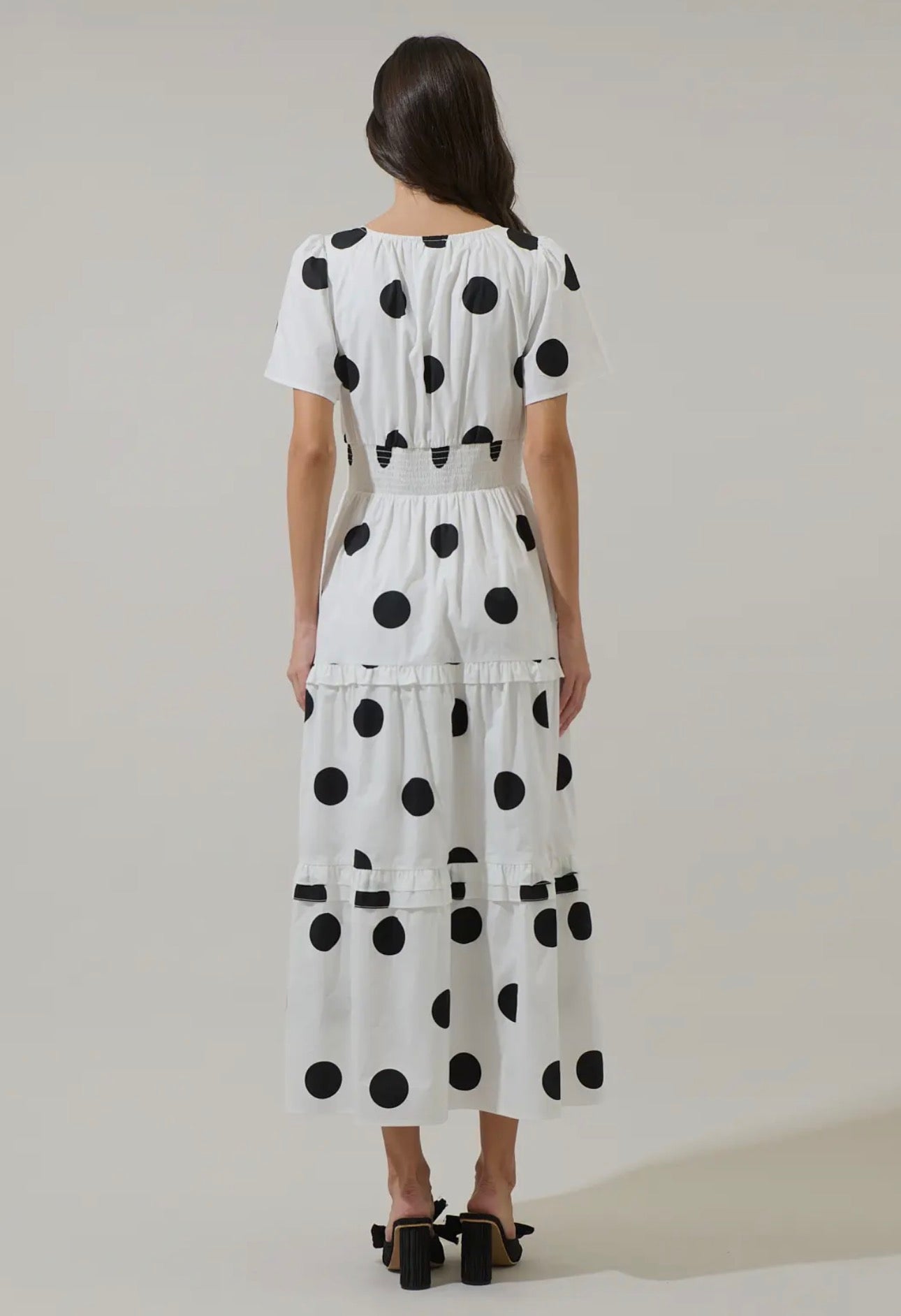 Poplin Tiered Maxi Dress with Pockets