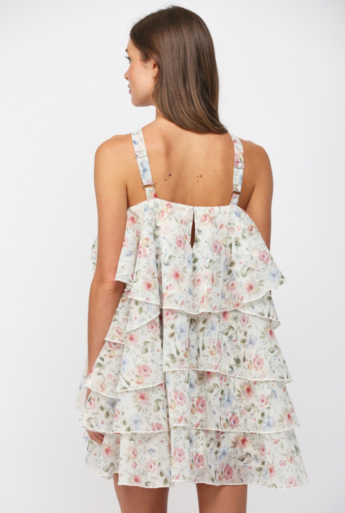 Camille Ruffle Floral Dress