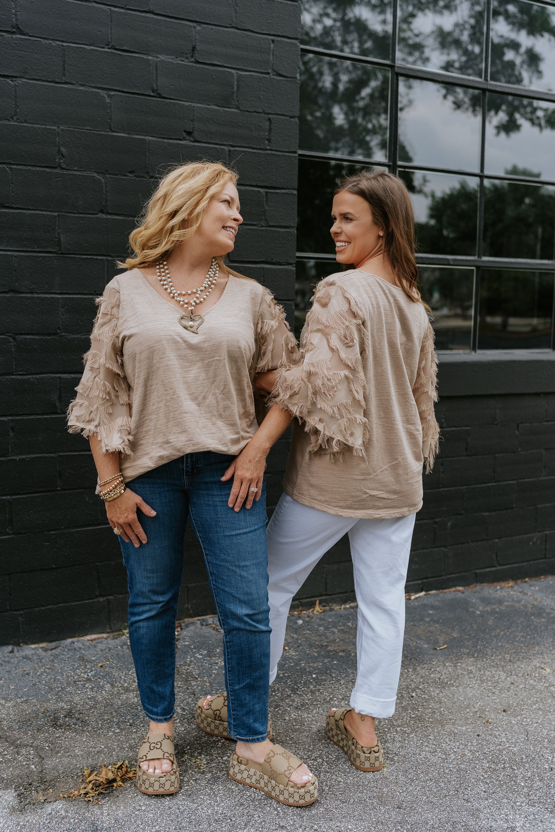 Faith Feathered Top
