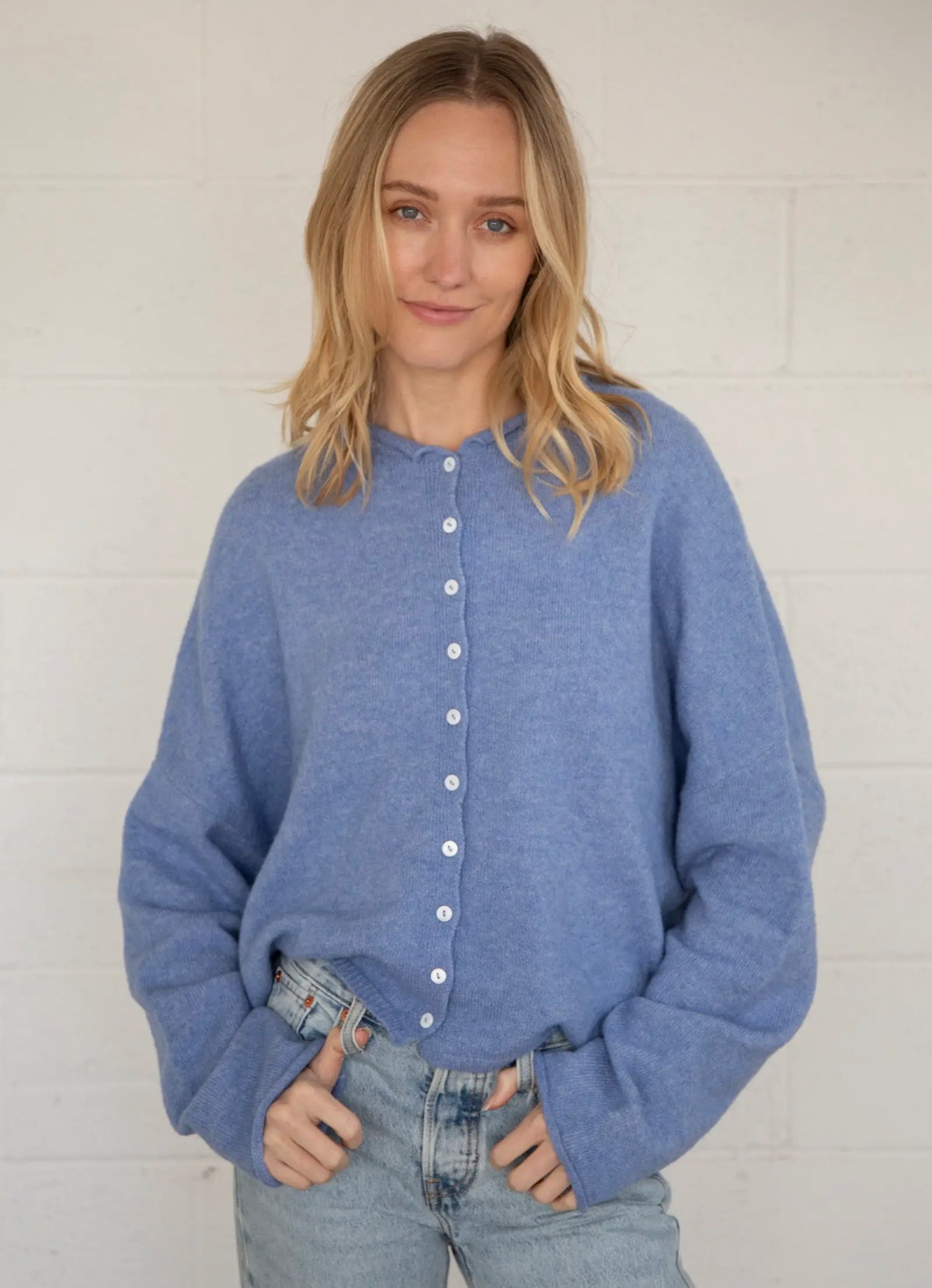 Most Wanted Cardigan - Dusty Blue