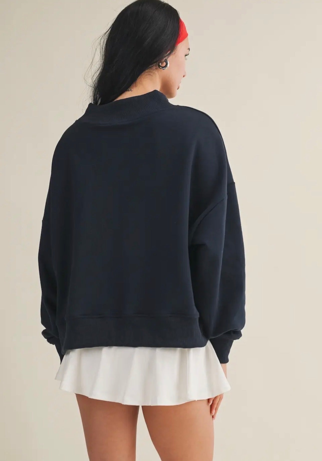 Salty Oversized Mockneck Sweatshirt