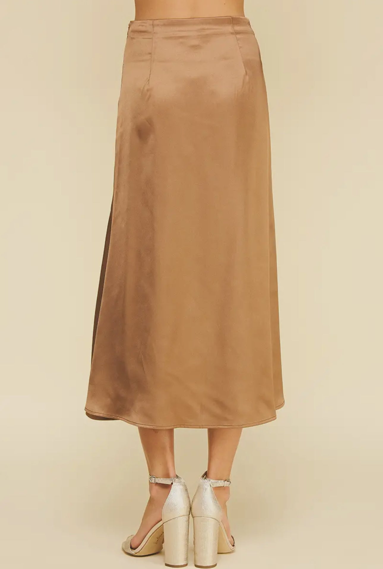 Camel Silk Skirt