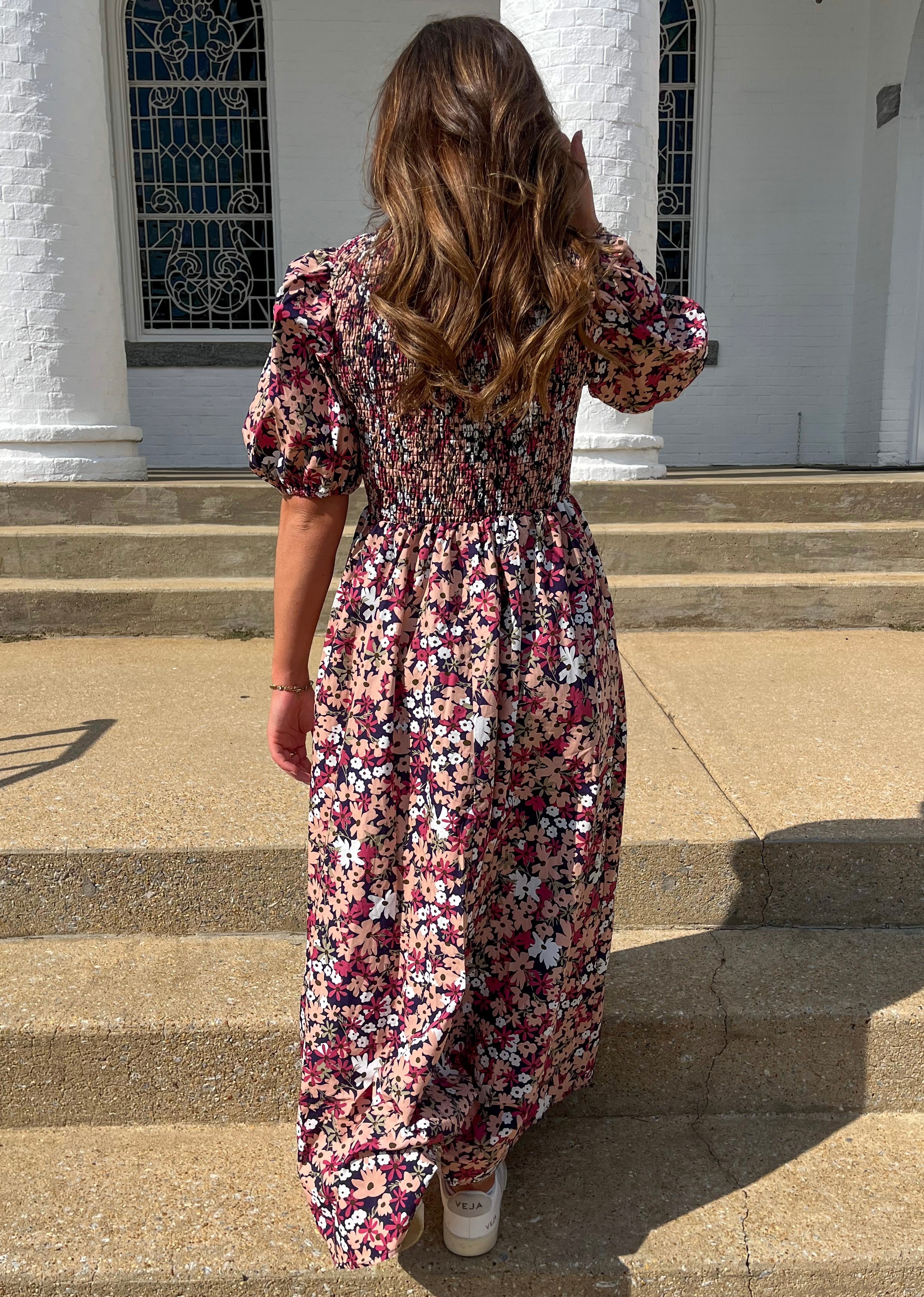 Blooming Flowers Maxi Dress