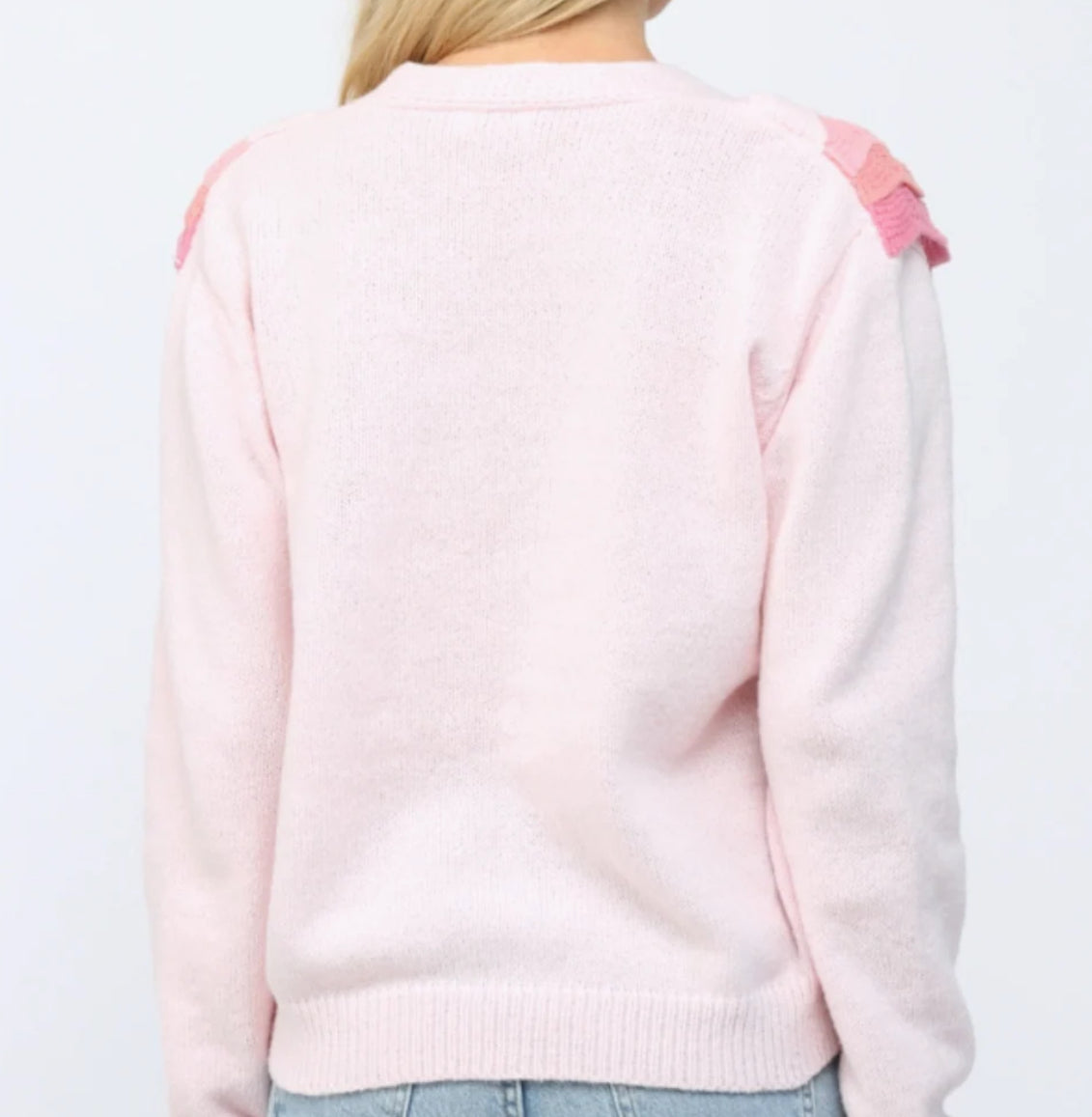Pretty in Pink Ruffle Cardigan