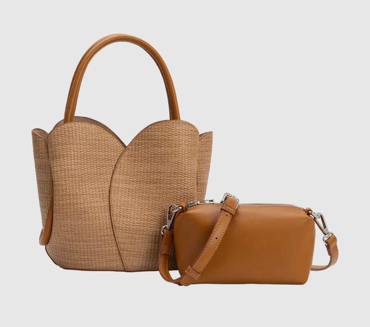 Tulip Raffia Embossed Top Handle - *PRE-ORDER 3/22*