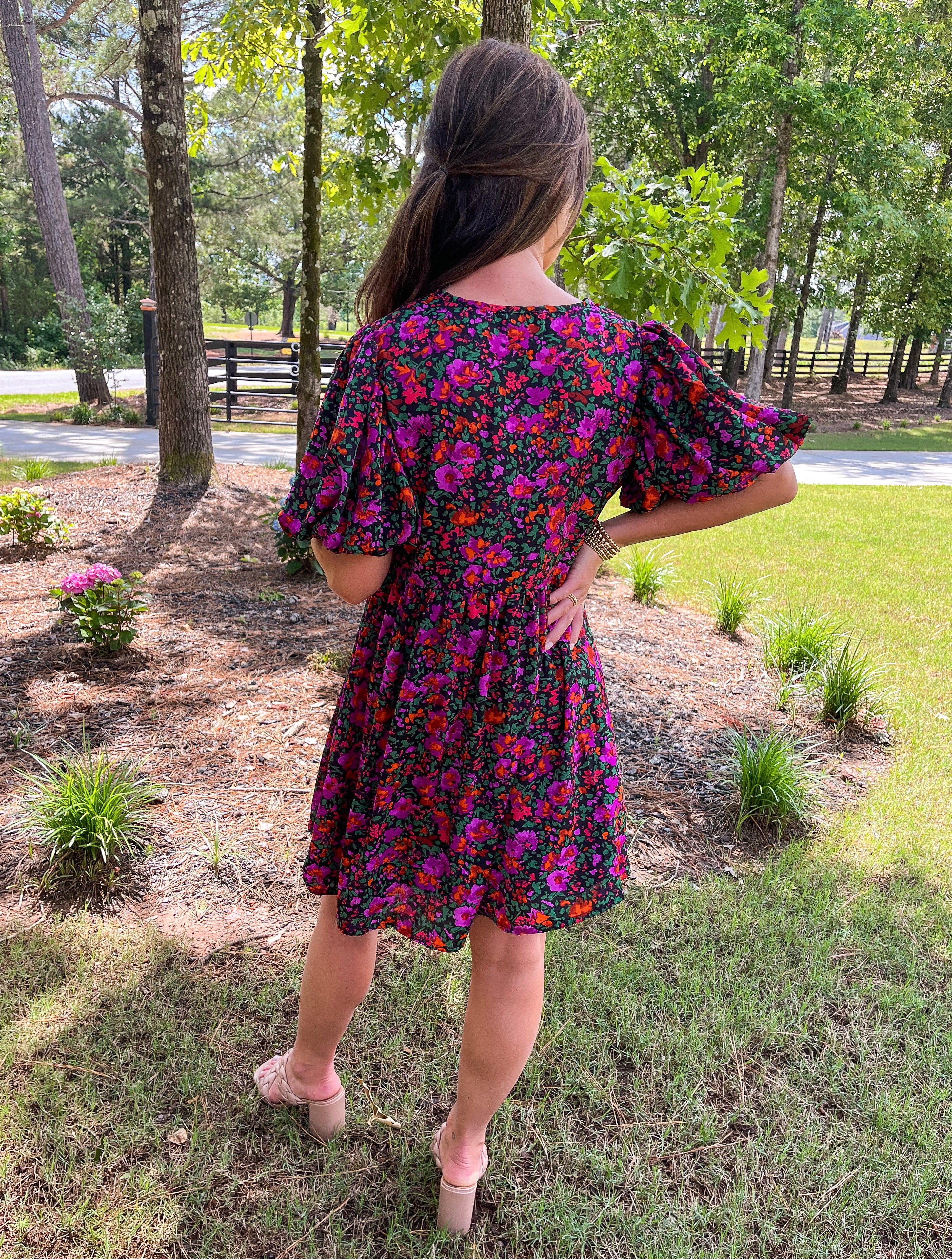 Cover Me Floral Dress